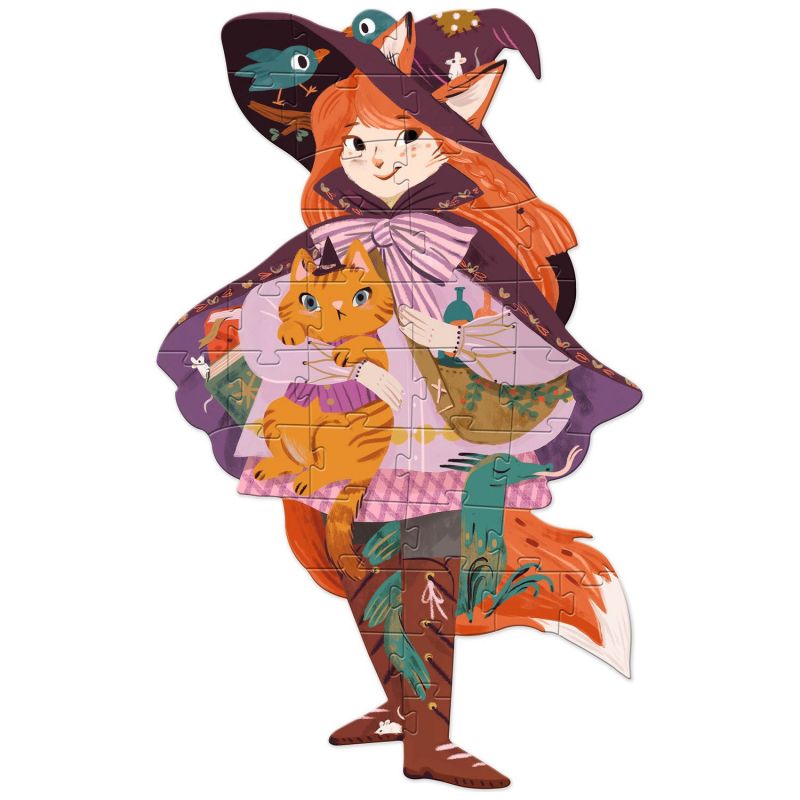 Image d'ambiance de présentation du produit Puzzle géant Lily la sorcière (36 pcs et 1 miniature) - Djeco